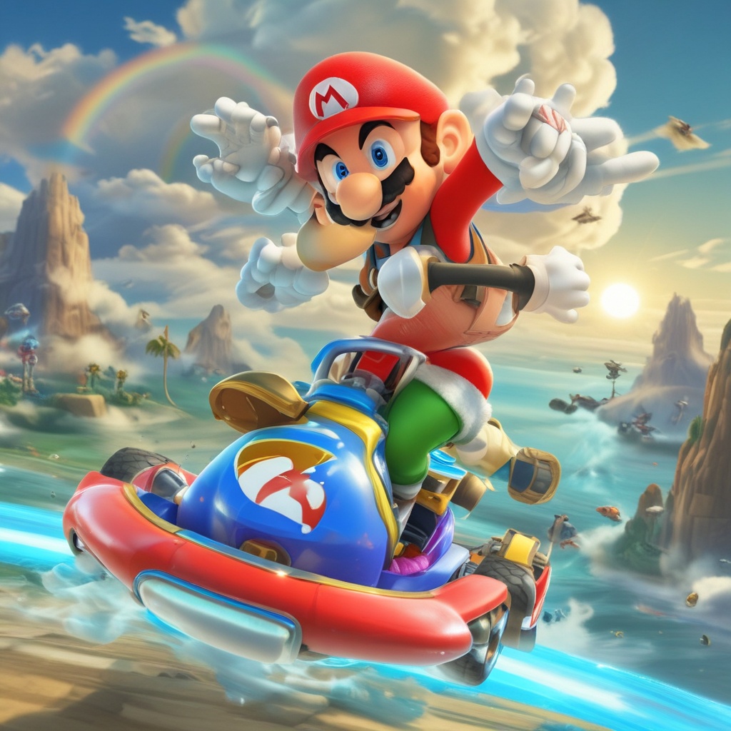 Mario Kart 8DX glider 1